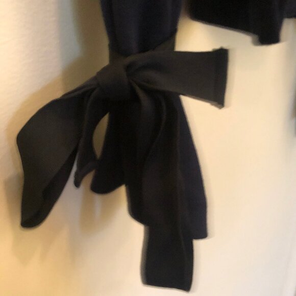 J. Crew navy tie-sleeve sweatshirt sz L--SOLD OUT ON J. CREW SITE - Picture 3 of 10